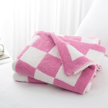 Carriediosa Checkered Throw Blanket - Ultra Soft & Cozy