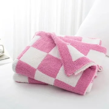 Carriediosa Checkered Throw Blanket - Ultra Soft & Cozy