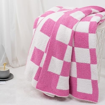 Carriediosa Checkered Throw Blanket - Ultra Soft & Cozy