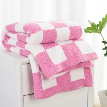 Carriediosa Checkered Throw Blanket - Ultra Soft & Cozy