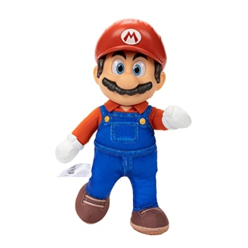 Super Mario It's-A Me, Mario! Collectible Action Figure, Talking Posable Mario Figure, 30+ Phrases a...