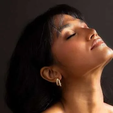 Stylish Moodear Dainty Double Hoop Earrings for Women