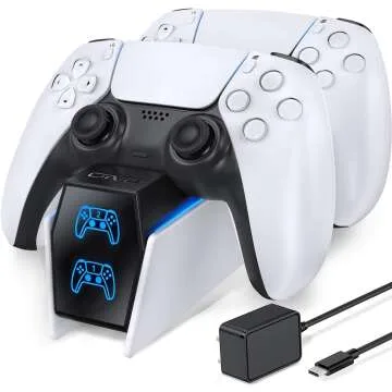 OIVO PS5 Controller Charger Station with LED Indicators