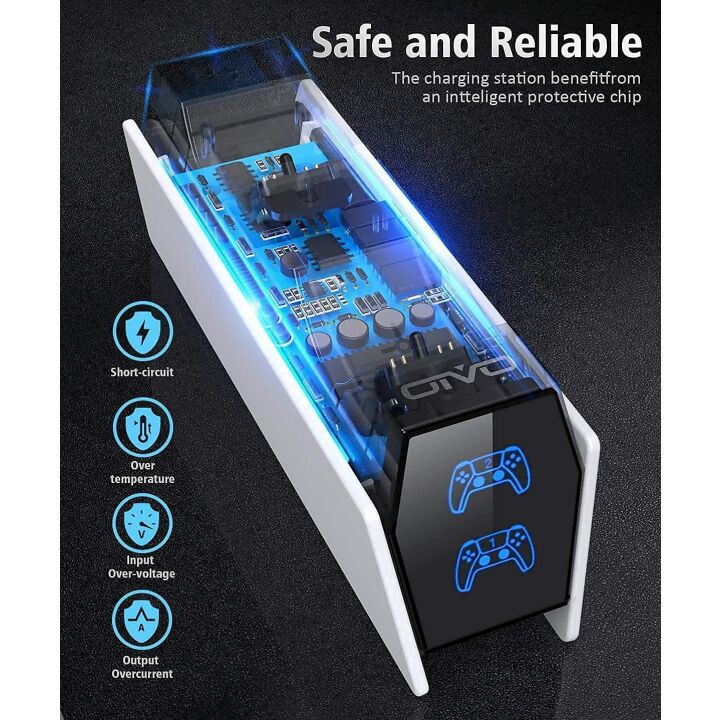 OIVO PS5 Controller Charger Station with LED Indicators