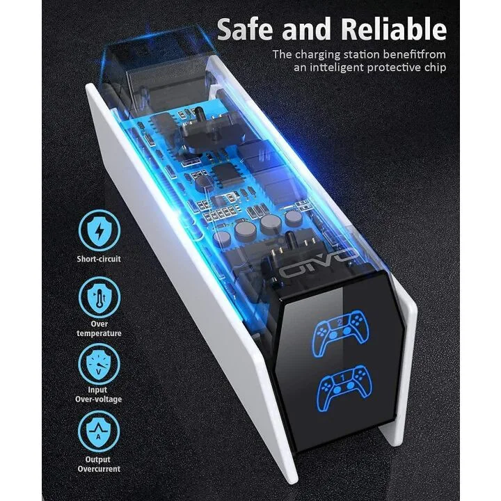 OIVO PS5 Controller Charger Station with LED Indicators