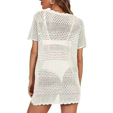 Beauty Women’s Swimsuits Coverup Crochet Beach Dresses for Summer 2025