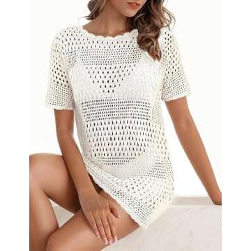 Beauty Women's Stylish Crochet Swimsuit Coverup 2025