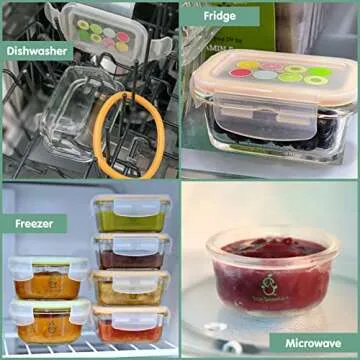 Sage Spoonfuls Durable Leakproof Baby Food Containers