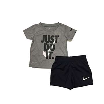 Nike Baby Boy's Just Do It Graphic T-Shirt and Shorts Two-Piece Set (Infant) Black 24 Months (Infant)