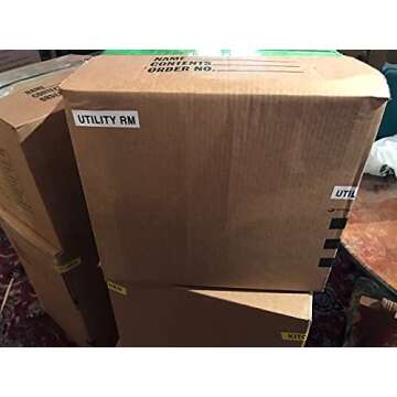 Tag-A-Room Pack and Move Kit - 525 Color-Coded Moving Labels, Door IDs, Tape Gun Dispenser, 6 Rolls of Packaging Tape, Dual-Tip Permanent Marker - Organize Your Move with Ease