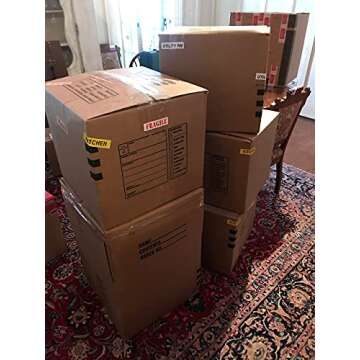 Tag-A-Room Pack and Move Kit - 525 Color-Coded Moving Labels, Door IDs, Tape Gun Dispenser, 6 Rolls of Packaging Tape, Dual-Tip Permanent Marker - Organize Your Move with Ease