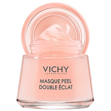 Vichy Mineral Double Glow Peel Face Mask with Exfoliating AHA Fruit Acids, Oil-Free Face Mask to Ref...