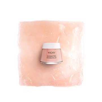 Vichy Mineral Double Glow Peel Face Mask with Exfoliating AHA Fruit Acids, Oil-Free Face Mask to Refine and Illuminate Skin, Paraben-Free