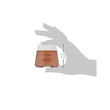 Vichy Mineral Double Glow Peel Face Mask with Exfoliating AHA Fruit Acids, Oil-Free Face Mask to Refine and Illuminate Skin, Paraben-Free