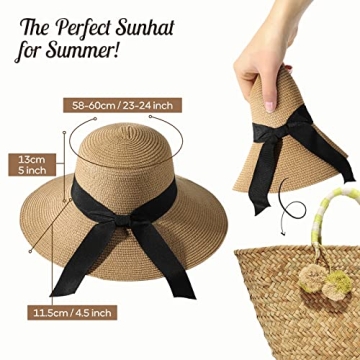 Stylish Premium Straw Woven Sun Hat for Women