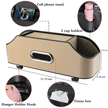 HALOYIVGO Car Seat Back Organizer Stylish Functional Storage