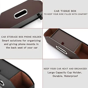 HALOYIVGO Car Seat Back Organizer Stylish Functional Storage