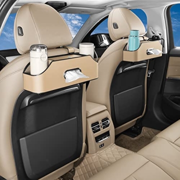 HALOYIVGO Car Seat Back Organizer Stylish Functional Storage