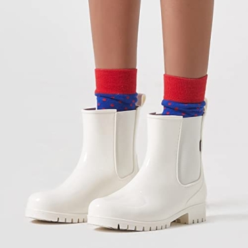 Planone Stylish Waterproof Rain Boots for Women