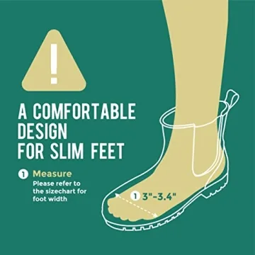 Planone Stylish Waterproof Rain Boots for Women