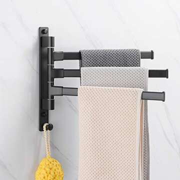 JYL HOME Swivel Hand Towel Bar for Modern Spaces