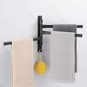 JYL HOME Swivel Hand Towel Bar for Modern Spaces