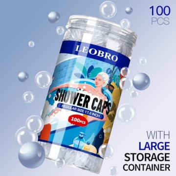 Durable 100PCS Shower Caps for Hair Care and Travel