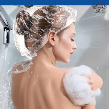 Durable 100PCS Shower Caps for Hair Care and Travel