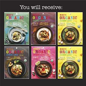 Premium Organic Curry Paste Variety Pack - 5 Flavors | Vegan, Dairy-Free, Sugar-Free | Keto-Friendly...
