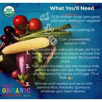 Premium Organic Thai Curry Paste Variety Pack - 5 Flavors