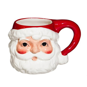 Cypress Home Vintage Santa Ceramic Christmas Mug | 14 oz Holiday Coffee Cup for Gift Giving and Fest...