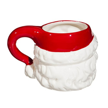 Vintage Santa Ceramic Christmas Mug for Holiday Beverages