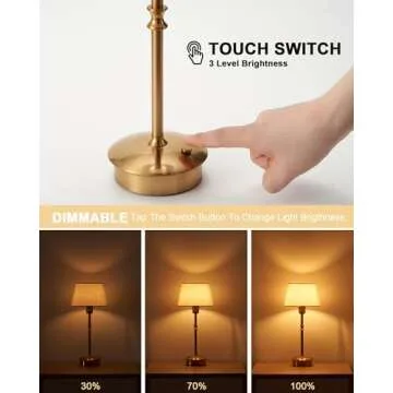 Portable UMEXUS Cordless Rechargeable Table Lamp