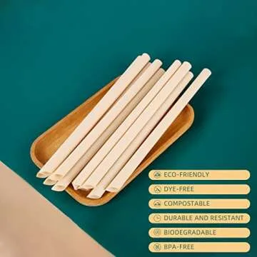 Biodegradable ECOVIBE Straws for Hot and Cold Drinks