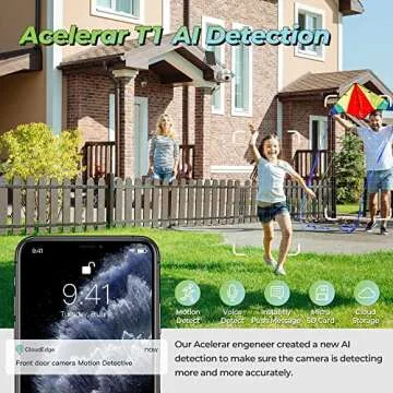 Solar Security Camera with 2K Night Vision and Solar Power