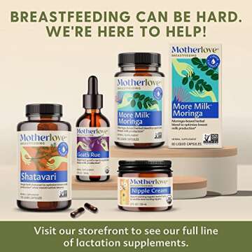 Motherlove More Milk Special Blend (120 Capsule Value Size) Herbal Lactation Supplement w/Goat’s Rue to Build Breast Tissue & Support Breast Milk Supply—Non-GMO, Organic Herbs, Vegan, Soy-Free