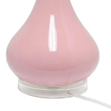 Elegant Rose Pink Teardrop Table Lamp for Stylish Spaces