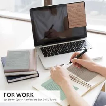 Lined Sticky Notes - Boho Color, Set of 8 Pads, 4x6