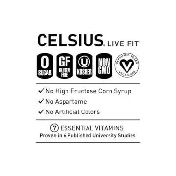 CELSIUS Sparkling Mango Lemonade Energy Drink Pack of 12
