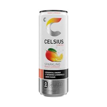CELSIUS Sparkling Mango Lemonade Energy Drink Pack of 12