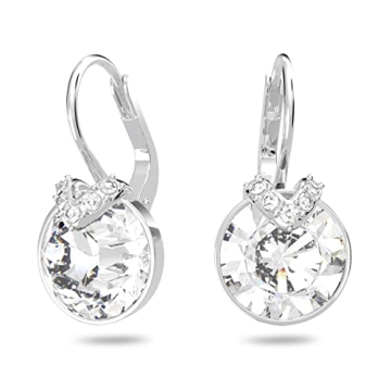 Swarovski Bella Drop Earrings: Brilliance and Elegance in Rhodium