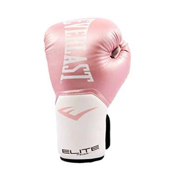 Everlast Pro Style Elite Workout Training Boxing Gloves Size 12 Ounces, Pink