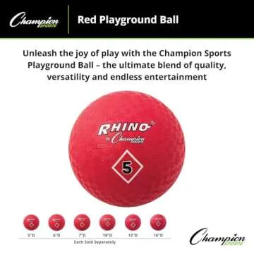 Champion Sports 5" Playground Ball | Durable & Fun for Kids