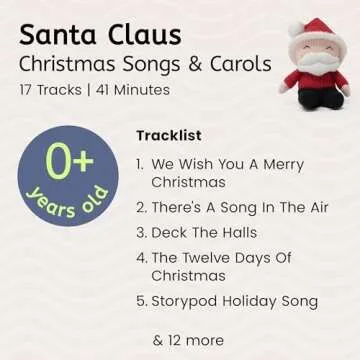 Storypod Music Craftie | Santa Claus | Audio Yarn Character for The Screen Free Audio Learning System for Preschoolers | Classics, Sing-a-Longs, Songs to Move to | Kids | Toddlers | Preschoolers