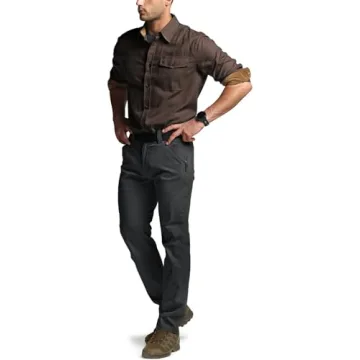 CQR Men's 100% Cotton Flannel Shirt for All Occasions