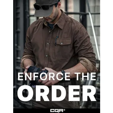 CQR Men's 100% Cotton Flannel Shirt for All Occasions