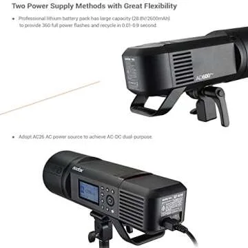 Godox AD600 Pro AD600Pro 600Ws Outdoor Flash Strobe Light,2.4G TTL 1/8000s HSS Studio Flash Monolight,Godox Flash for Canon Nikon Sony Fuji Olympus Panasonic