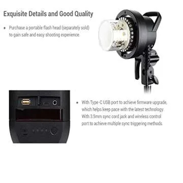 Godox AD600 Pro AD600Pro 600Ws Outdoor Flash Strobe Light,2.4G TTL 1/8000s HSS Studio Flash Monolight,Godox Flash for Canon Nikon Sony Fuji Olympus Panasonic