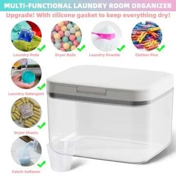 LFZHAN 94Oz One-Click Pop-Up Laundry Pods Container