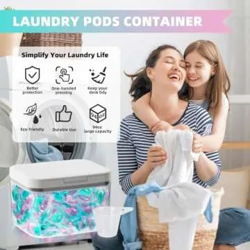 LFZHAN 94Oz One-Click Pop-Up Laundry Pods Container